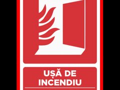Placuta pentru usa de incendiu fire door